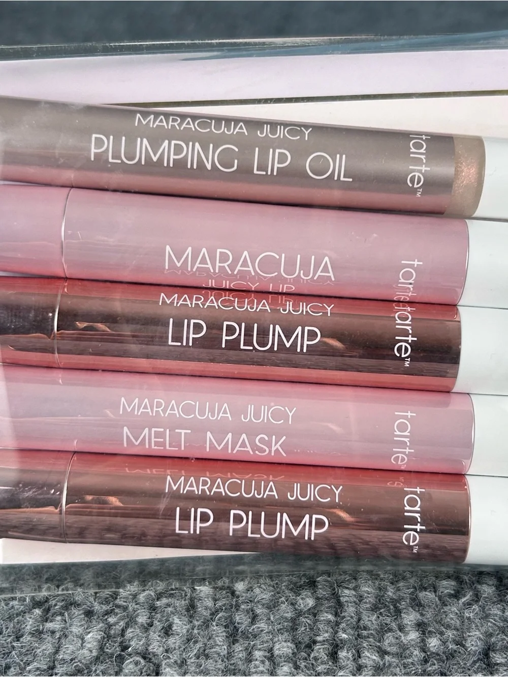TARTE Kindness Cafe Sweet Indulgences Maracuja Juicy Lip Set of 5 ~ $135 Value
